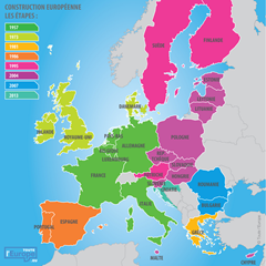 Carte de L'Union Européenne